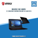 MSI GF63 11UC-1405PH I5-11400H/8GB/512GB NVME/3050 4GB | BEST FOR GMAING AND AUTOCAD LAPTOP