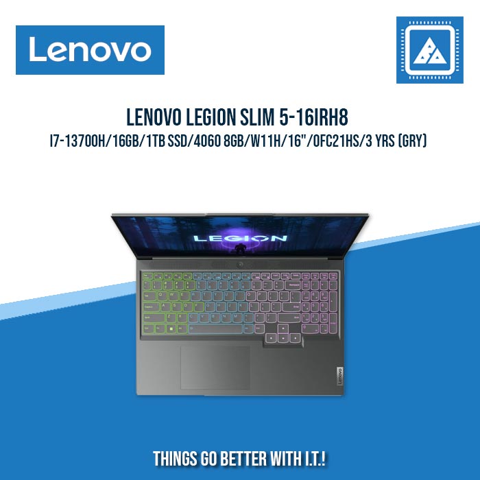 LENOVO LEGION SLIM 5-16IRH8 I7-13700H/16GB/1TB SSD/4060 8GB/3 YRS WTY | BEST FOR GAMING AND AUTOCAD LAPTOP