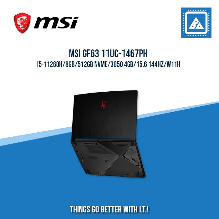MSI GF63 11UC-1467PH I5-11260H/8GB/512GB NVME/3050 4GB | BEST FOR GAMING AND AUTOCAD LAPTOP