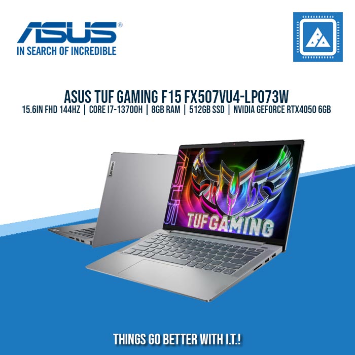 ASUS TUF GAMING F15 FX507VU4-LP073W I7-13700H/8GB/512GB NVME/4050 6GB | BEST FOR GAMING AND AUTOCAD LAPTOP