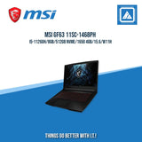 MSI GF63 11SC-1468PH I5-11260H/8GB/512GB NVME/1650 4GB | BEST FOR GAMING AND AUTOCAD LAPTOP