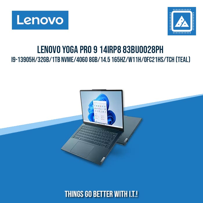 LENOVO YOGA PRO 9 14IRP8 83BU0028PH I9-13905H/32GB/1TB NVME/4060 8GB | BEST FOR GAMING AND AUTOCAD LAPTOP