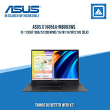 ASUS X1605EA-MB083WS I5-1135G7/8GB/512GB NVME | BEST FOR STUDENTS AND FREELANCERS LAPTOP