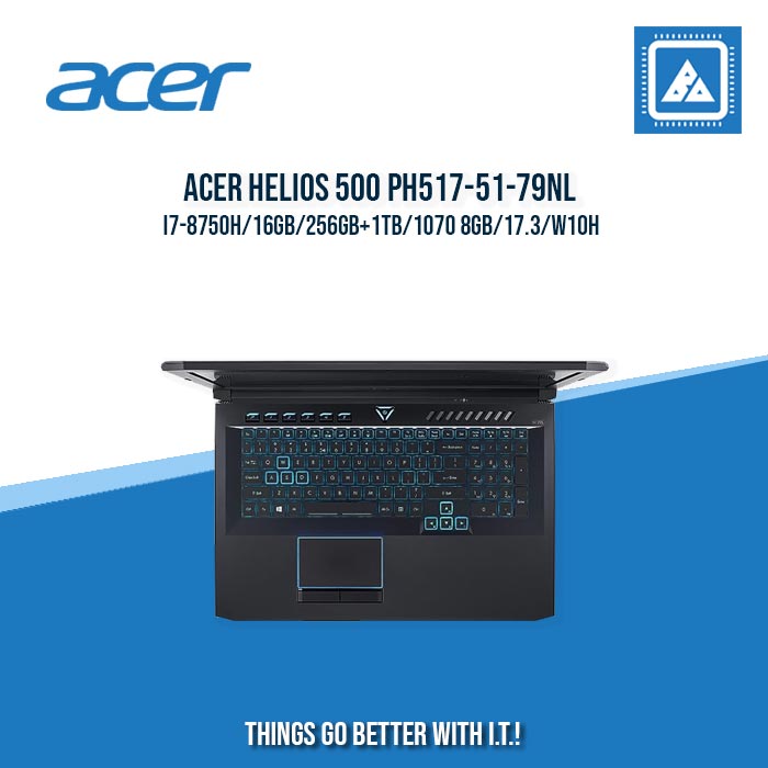 ACER HELIOS 500 PH517-51-79NL I7-8750H/16GB/256GB+1TB/1070 8GB | BEST FOR GAMING AND AUTOCAD LAPTOP