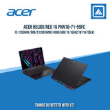 ACER HELIOS NEO 16 PHN16-71-59FC I5-13500HX/8GB/512GB NVME/4060 8GB | BEST FOR GAMING AND AUTOCAD LAPTOP