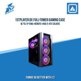 1STPLAYER DX FULL-TOWER GAMING CASE W/TG/4*FANS+REMOTE+HUB/E-ATX (SILVER)