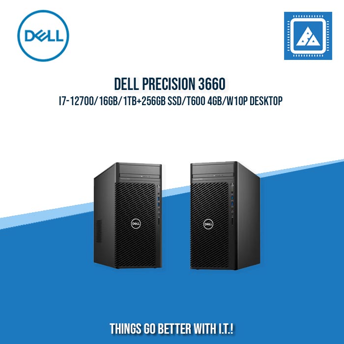 DELL PRECISION 3660 I7-12700/16GB/1TB+256GB SSD/T600 4GB/W10P DESKTOP