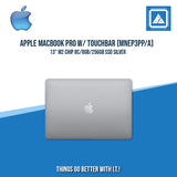 APPLE MACBOOK PRO W/ TOUCHBAR 13" M2 CHIP 8C/8GB/256GB SSD (MNEP3PP/A) SLV | BEST FOR STUDENTS AND FREELANCERS LAPTOP