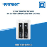 PATRIOT SIGNATURE PREMIUM DDR4 8GB (1X8GB)/3200MHZ(PC4-25600)/UDIMM W/HEATSHIELD