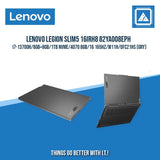 LENOVO LEGION SLIM5 16IRH8 82YA008EPH I7-13700H/8GB+8GB/1TB NVME/4070 8GB | BEST FOR GAMING AND AUTOCAD LAPTOP