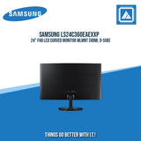 SAMSUNG LS24C360EAEXXP 24" FHD LED CURVED MONITOR WLMNT (HDMI, D-SUB)