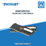 PATRIOT VIPER STEEL RGB/DDR4 32GB (2 X 16GB)/3200MHZ KIT