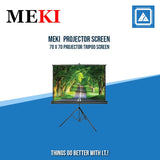MEKI 70″ X 70″ PROJECTOR TRIPOD SCREEN