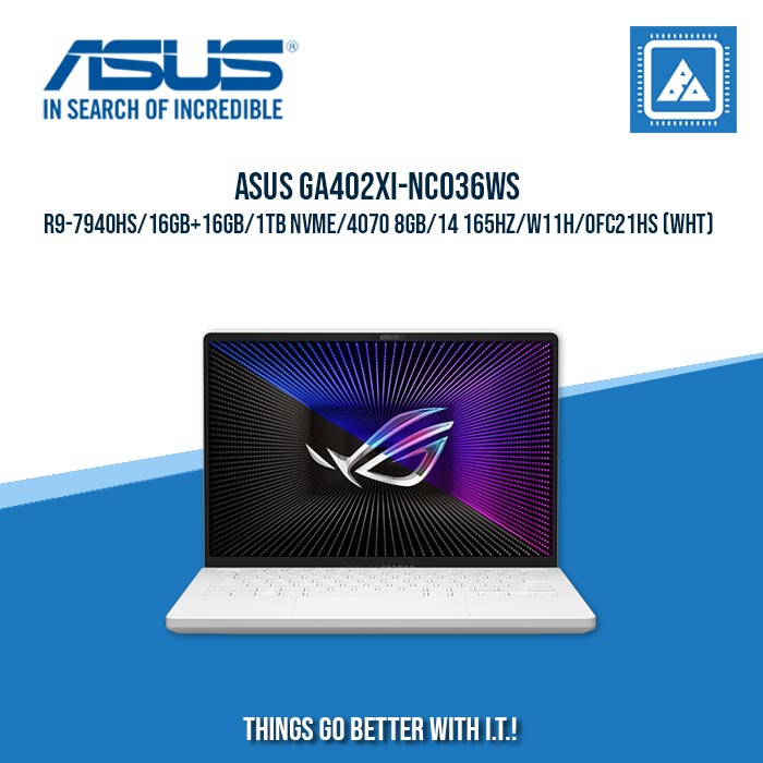 ASUS GA402XI-NC036WS R9-7940HS/16GB+16GB/1TB NVME/4070 8GB | BEST FOR GAMING AND AUTOCAD LAPTOP