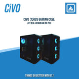 CIVO 35003 GAMING CASE | ATX BLK/4XRGBFAN/NO PSU