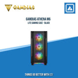 GAMDIAS ATHENA M6 LITE GAMING CASE BLACK
