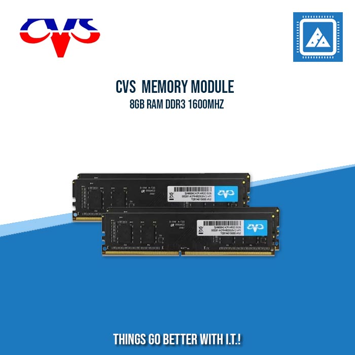 CVS MEMORY MODULE 8GB RAM DDR3 1600MHZ