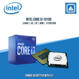 INTEL CORE I3-10100 3.6GHZ | 4C | 8T | 6MB |  S1200 | TRAY TYPE