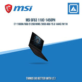 MSI GF63 11UC-1450PH I7-11800H/8GB/512GB NVME/3050 4GB | BEST FOR GAMING AND AUTOCAD LAPTOP