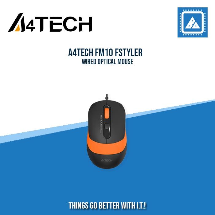 A4TECH FM10 FSTYLER WIRED OPTICAL MOUSE (BLUE)