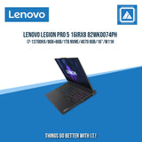 LENOVO LEGION PRO 5 16IRX8 82WK0074PH I7-13700HX/8GB+8GB/1TB NVME/4070 8GB | BEST FOR GAMING AND AUTOCAD LAPTOP