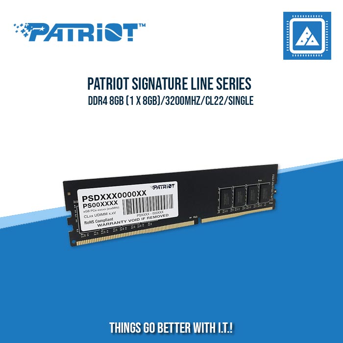 Patriot Signature Line Series DDR4 8GB (1 x 8GB)/3200MHz/CL22/Single