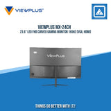 VIEWPLUS MX-24CH 23.6" LED FHD CURVED GAMING MONITOR 165HZ (VGA, HDMI)
