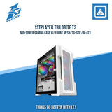 1STPLAYER TRILOBITE T3 MID-TOWER GAMING CASE W/ FRONT MESH/TG-SIDE/ M-ATX