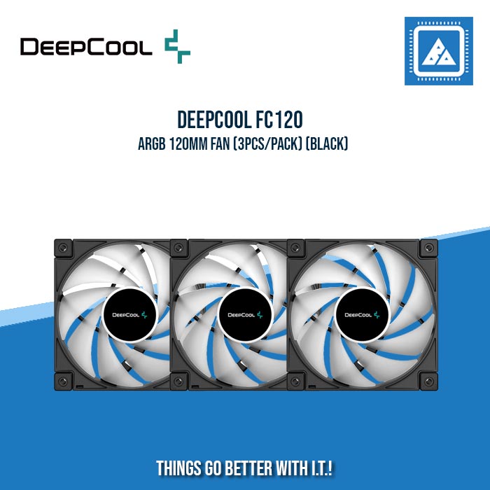 DEEPCOOL FC120 ARGB 120MM FAN (3PCS/PACK)