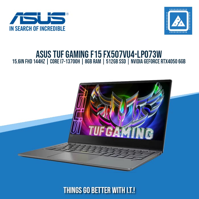 ASUS TUF GAMING F15 FX507VU4-LP073W I7-13700H/8GB/512GB NVME/4050 6GB | BEST FOR GAMING AND AUTOCAD LAPTOP