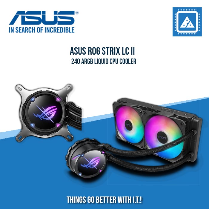 ASUS ROG STRIX LC II 240 ARGB WHITE EDITION All-in-one AIO Liquid CPU Cooler 240mm Radiator (warranty 6y) I.46315151 ASUS ROG STRIX LC II 240 ARGB WHITE EDITION All-in-one AIO Liquid CPU Cooler 240mm Radiator (warranty 6y) I.46315151