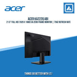 ACER MONITOR KA222Q 21.5" LED HBI VGA HDMI