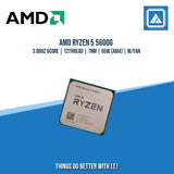 AMD RYZEN 5 5600G 3.9GHZ 6CORE | 12THREAD | 7NM | 65W (AM4) | W/FAN | TRAY TYPE