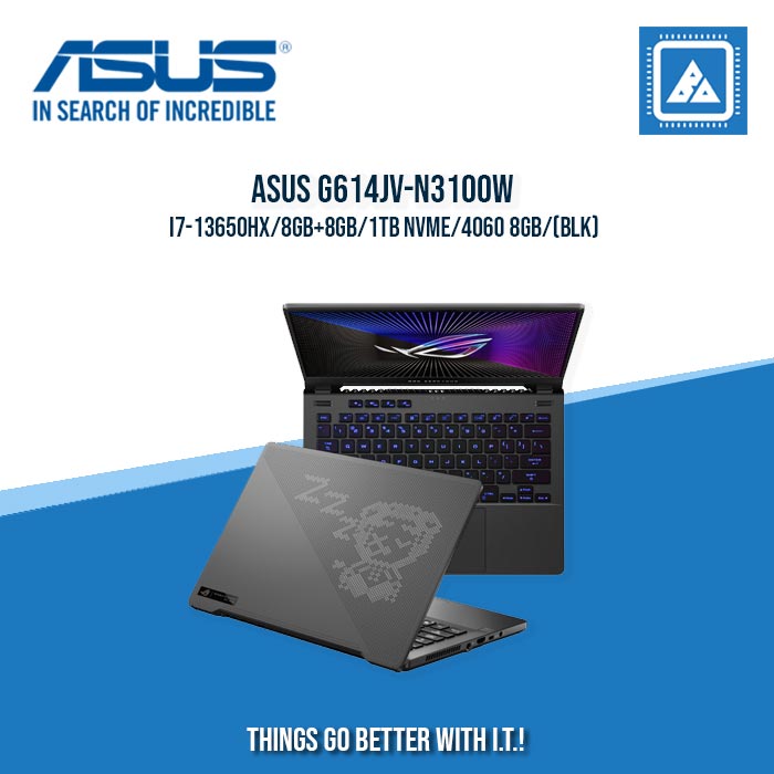 ASUS ROG STRIX G16 G614JV-N3100W I7-13650HX/8GB+8GB/1TB NVME/4060 8GB | BEST FOR GAMING AND AUTOCAD LAPTOP