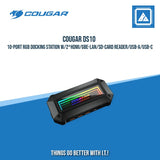 COUGAR DS10 10-PORT RGB DOCKING STATION W/2*HDMI/GBE-LAN/SD-CARD READER/USB-A/USB-C