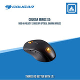 COUGAR MINOS X5 RGB 4K-READY 12000 DPI OPTICAL GAMING MOUSE (BLACK)