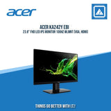 ACER KA242Y EBI 23.8" FHD LED IPS MONITOR 100HZ WLMNT (VGA, HDMI)