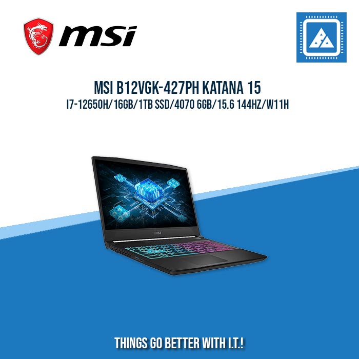 MSI B12VGK-427PH KATANA 15 I7-12650H/16GB/1TB SSD/4070 6GB | BEST FOR GAMING AND AUTOCAD LAPTOP