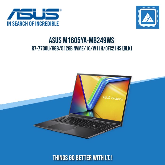 ASUS M1605YA-MB249WS R7-7730U/8GB/512GB NVME | BEST FOR STUDENTS AND FREELANCERS
