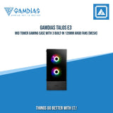 GAMDIAS TALOS E3 | GAMING CASE ( MESH )
