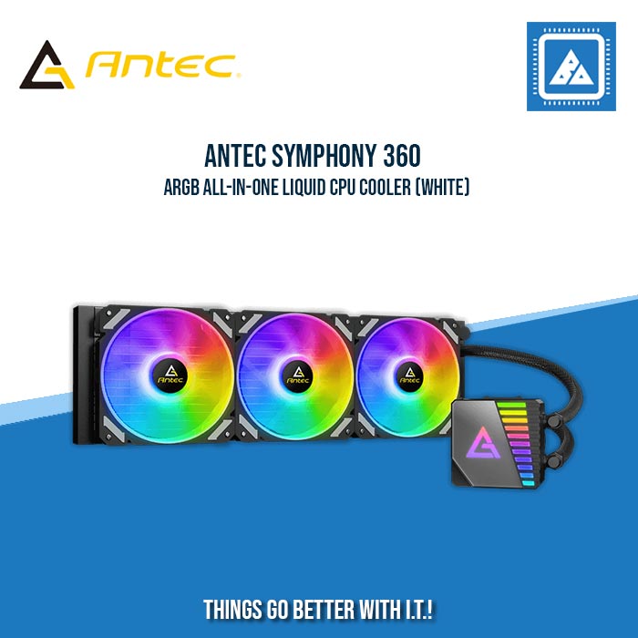 ANTEC SYMPHONY 360 ARGB ALL-IN-ONE LIQUID CPU COOLER (WHITE)