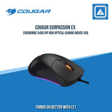 COUGAR SURPASSION EX ERGONOMIC 6400 DPI RGB OPTICAL GAMING MOUSE USB