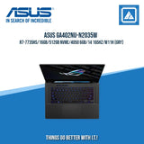 ASUS ROG ZEPHYRUS G14 GA402NU-N2035W R7-7735HS/16GB/512GB NVME/4050 6GB | BEST FOR GAMING AND AUTOCAD LAPTOP
