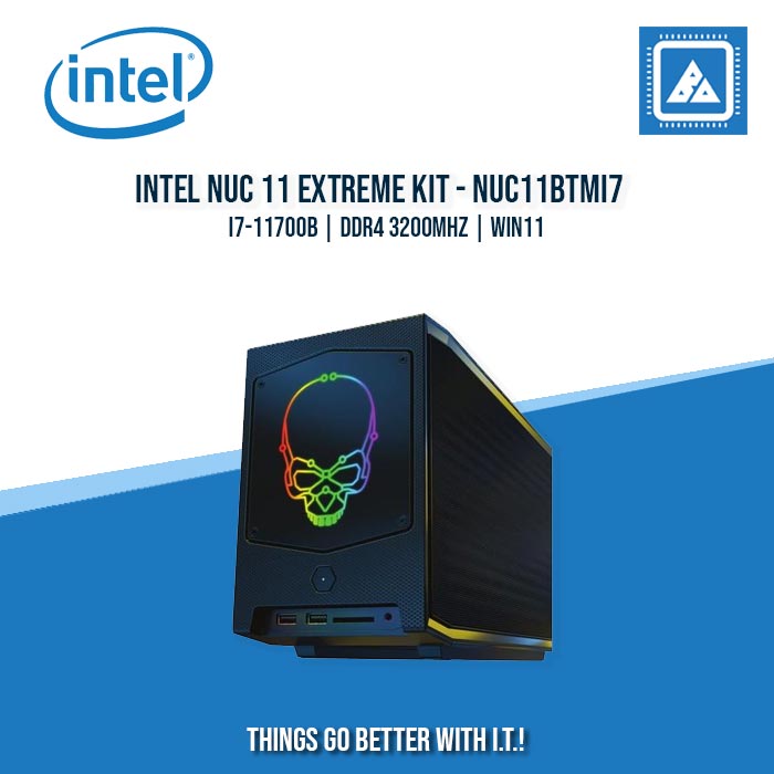 INTEL NUC 11 EXTREME KIT - NUC11BTMi7 | I7-11700B | DDR4 3200MHz | WIN11