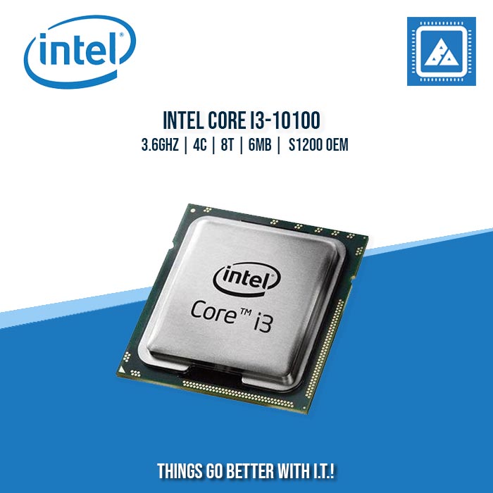 INTEL CORE I3-10100 3.6GHZ | 4C | 8T | 6MB | S1200 | TRAY TYPE