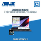 ASUS ZENBOOK PRO UX8402ZE-M3050WS I7-12700H/16GB/512GB NVME/3050TI 4GB | BEST FOR GAMING AND AUTOCAD LAPTOP