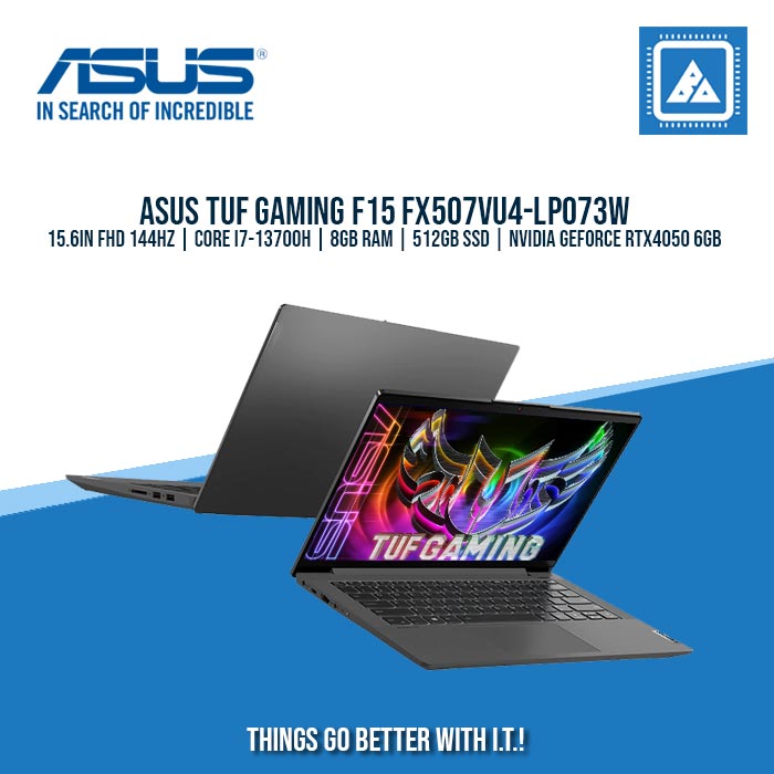 ASUS TUF GAMING F15 FX507VU4-LP073W I7-13700H/8GB/512GB NVME/4050 6GB | BEST FOR GAMING AND AUTOCAD LAPTOP