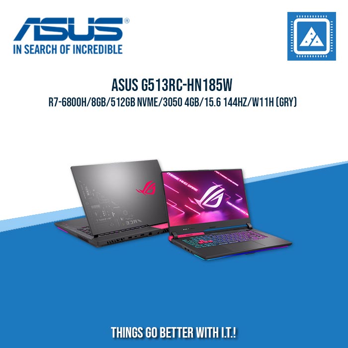 ASUS G513RC-HN185W R7-6800H/8GB/512GB NVME/3050 4GB |BEST FOR GAMING AND AUTOCAD LAPTOP