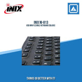 INIX NI-813 USB MINI FLEXIBLE KEYBOARD (BLACK)