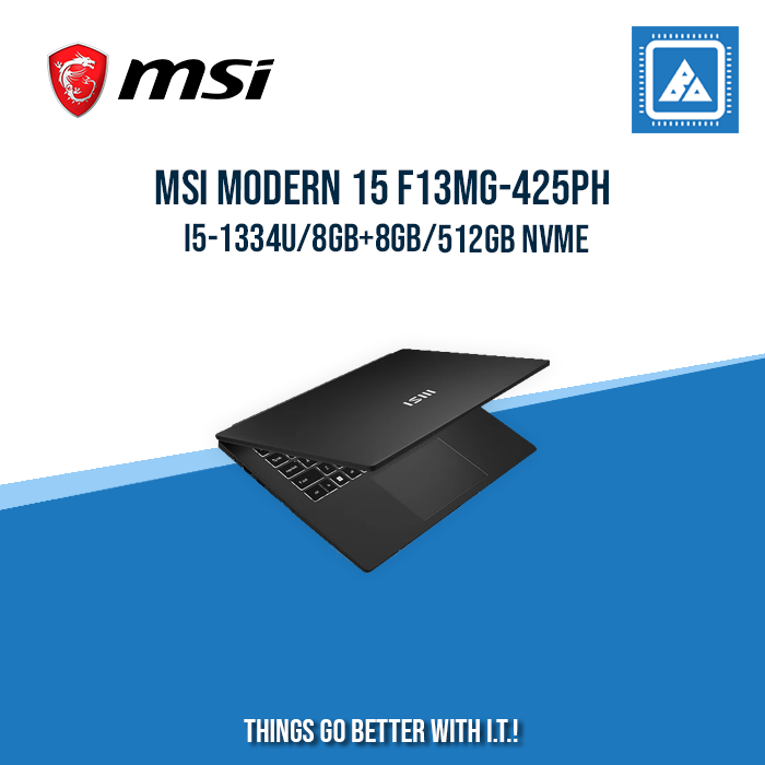 MSI MODERN 15 F13MG-425PH I5-1334U/8GB+8GB/512GB NVME | BEST FOR STUDENT